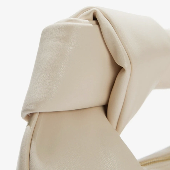 Melie Bianco Alexandra cream vegan leather top handle bag - Picture 6 of 9